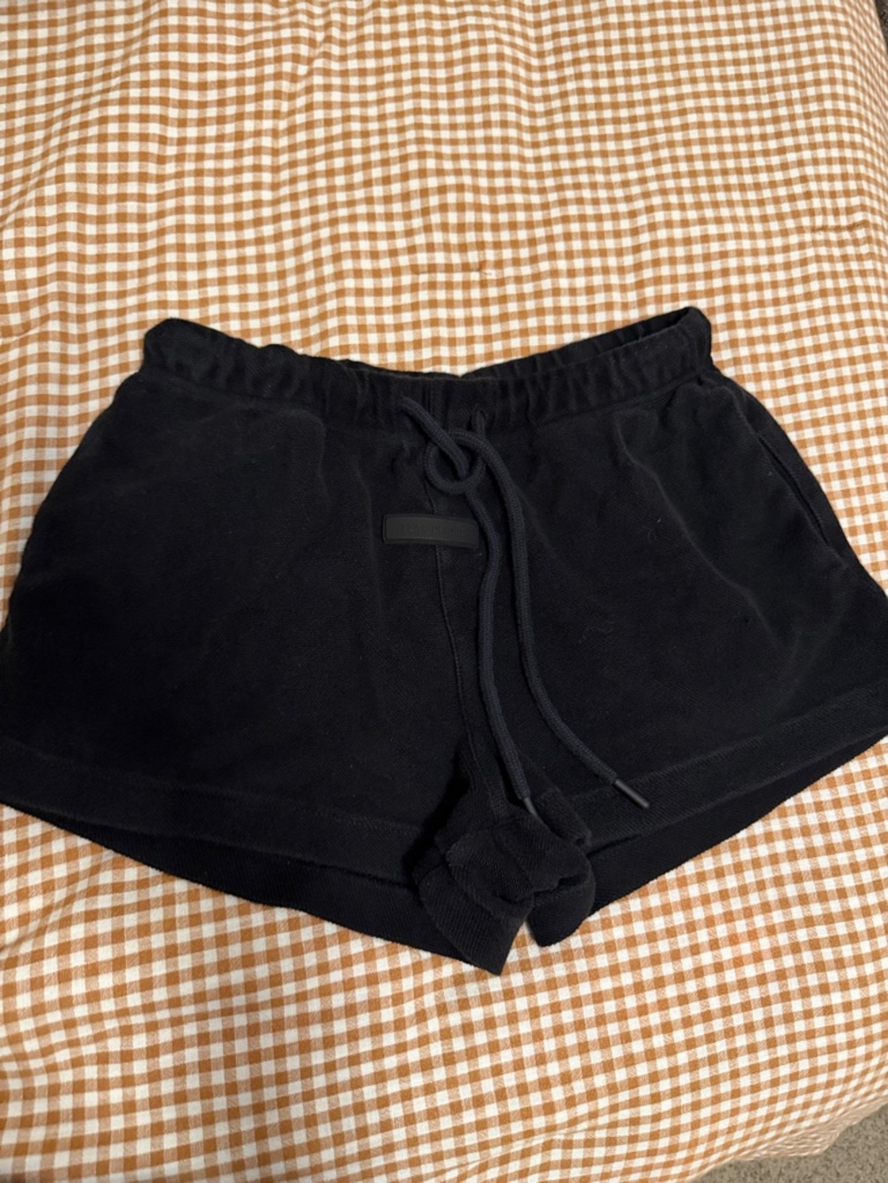 Essentials Black Women's Athletic Pull-On Shorts